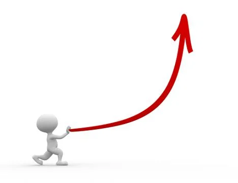 Red arrow Illustrazione stock