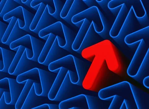 The red arrow Stock Illustration