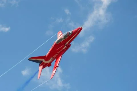 Red arrow jet Stock Photos