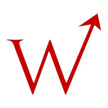 Red Arrow Letter W Concept Stock Illustration
