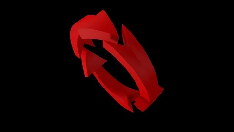 Red Arrow. Loop Stock Footage 75826741