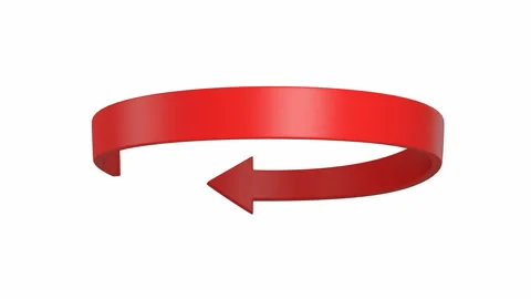 Red arrow loopable 4k seamless loop. Loa... | Stock Video | Pond5