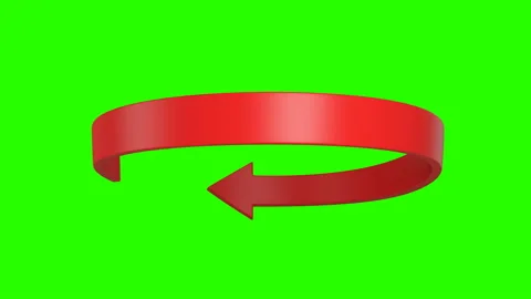 Red arrow loopable 4k seamless loop. Loa... | Stock Video | Pond5