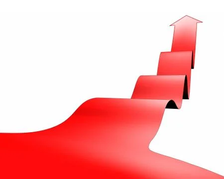 Red arrow Stock Photos