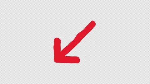 Red arrow pointer. Animation set. Alpha channel Stock Footage 272993393