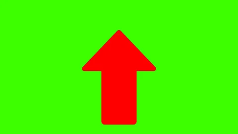 Red arrow pointing up 動画素材 276899075