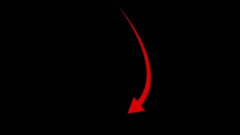 Red arrow pointing left, right, up and down upwards on black background 動画素材 334735648