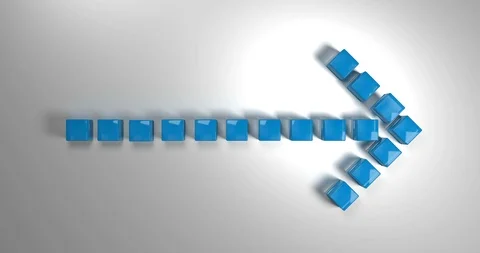 Red arrow pointing to the right. Vídeo Stock 92376025