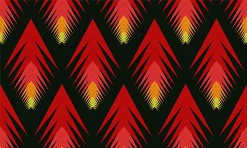 Red arrow seamless pattern vector Stock Illustration