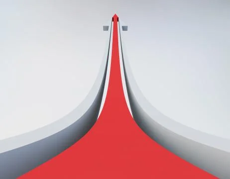 Red arrow of success, direction and motivation Stock Illustration