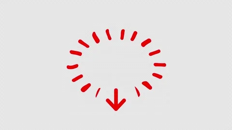 Red arrow tap animation video Stock Footage 330432317