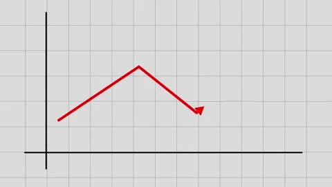 Red arrow upward Video stock 274306870