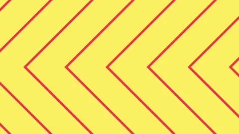 Red arrow on Yellow background 库存影片 151098845