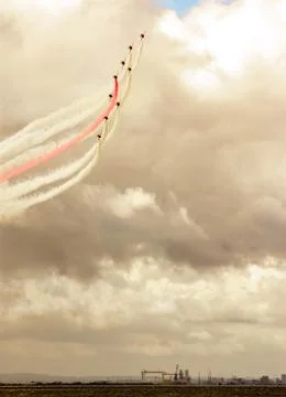 Red Arrows Display Team Stock Photos