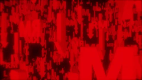 Red arrows fall with the Malaysian Ringgit symbol (RM) Stock Footage 313997114