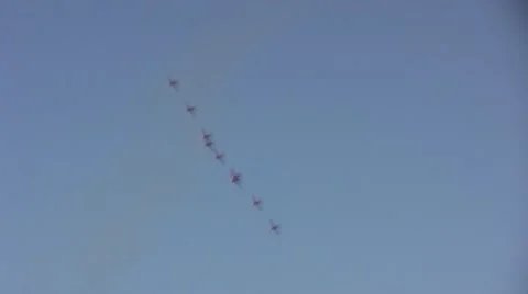 The Red Arrows Stock Footage 12653489