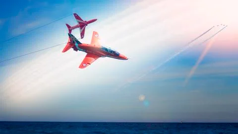 Red arrows Stock Illustration