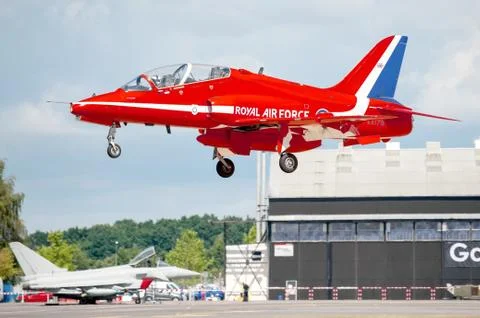 Red Arrows jet Stock Photos