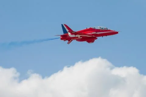 Red arrows jet Stock Photos