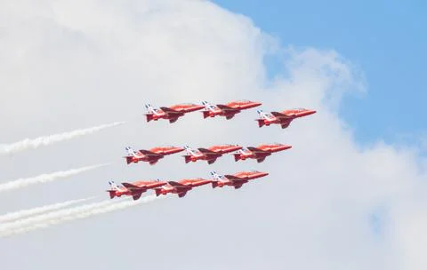 Red arrows Stock Photos
