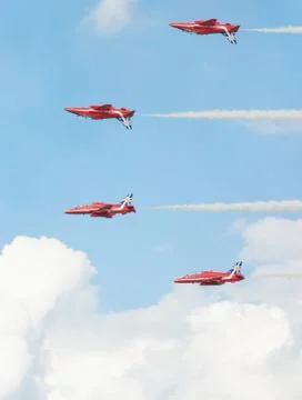 Red arrows Stock Photos