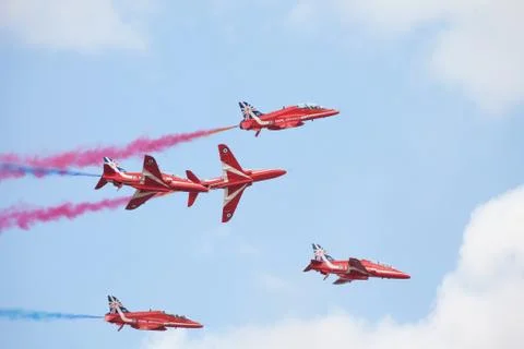 Red arrows Stock Photos