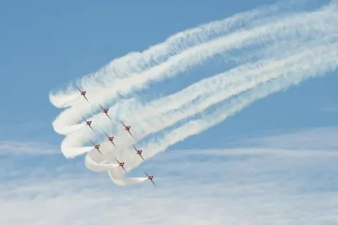 Red arrows Stock Photos