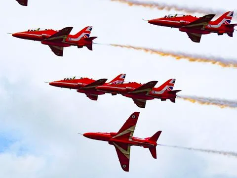 The red arrows Stock Photos