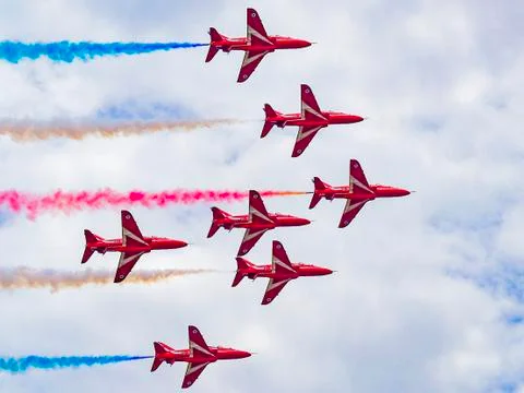 The red arrows Stock Photos