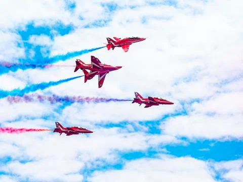 The red arrows Stock Photos