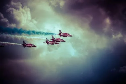 Red arrows Stock Photos