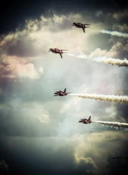 Red arrows Foto stock