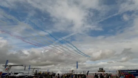 Red Arrows RIAT 2023 Stock Footage 246474009