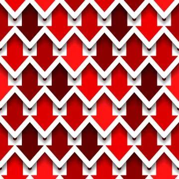 Red Arrows Seamless background Stock Illustration