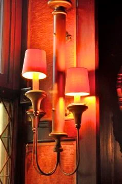 Red art light Stock Photos