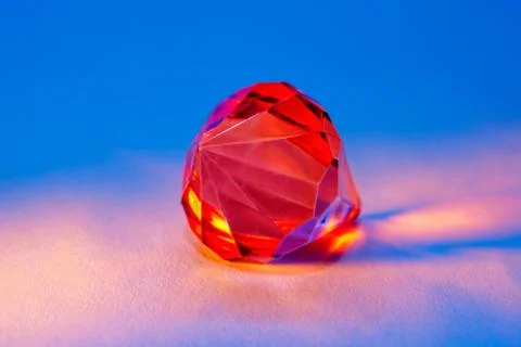 Red artificial crystal Stock-Fotos