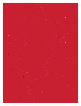Red artistic background with organic line flow and scattered circular dots. Stockillustratie
