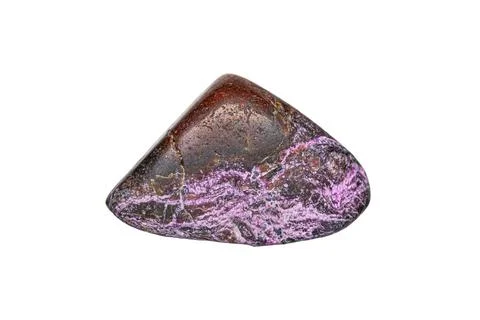 Red atlantisite gemstone Stock Photos