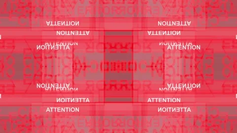 Red Attention Warning Error Text Overlay Glitch Alert Abstract Background 스톡 동영상 347450235