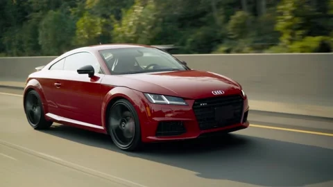 Red Audi TT Stock Footage 164410454