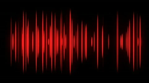 Red Audio Spectrum Video stock 337730