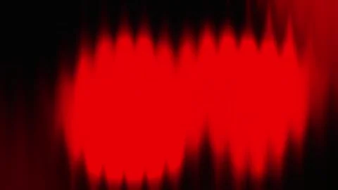Red audio waveform blur background with vibrating peaks, abstract seamless loop 스톡 동영상 340499481
