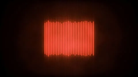 Red audio waves Video stock 8962790