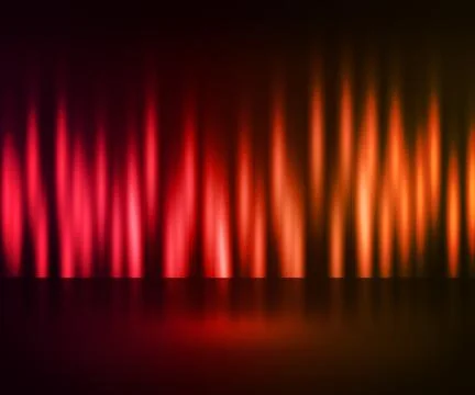 Red aurora backdrop Stock Illustration