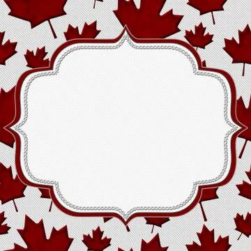 Red autumn leaves textured fabric background Stock Illustration