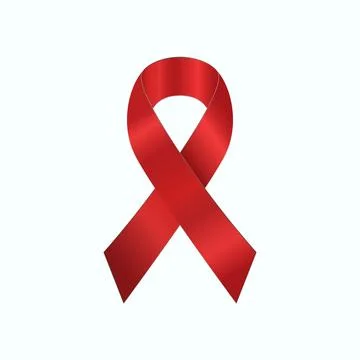 Red awareness ribbon Stock Illustration