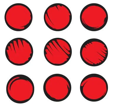 Red back cycle brush 05 Illustrazione stock