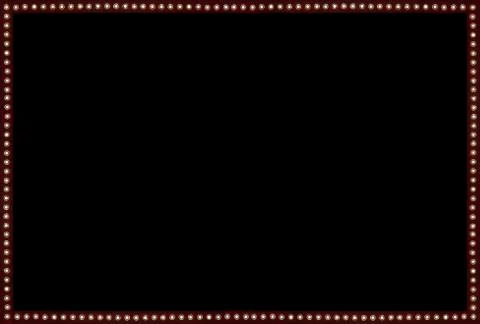 Red Back stage Light on black Space Background Frame Illustrazione stock