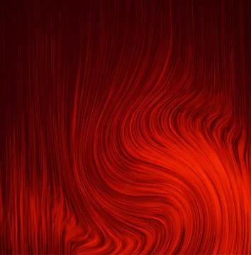Red background abstract cloth or liquid wave illustration Illustrazione stock