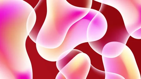 Red background with abstract fluid pattern with vibrant colors and smooth Stock Footage 294663093